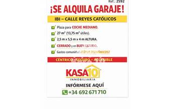 GARAJE en alquiler ibi Ibi