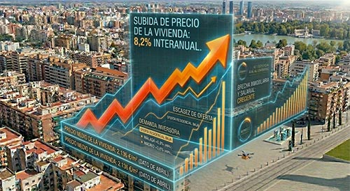 La vivienda sube un 8,2% mientras las compraventas empiezan a enfriarse