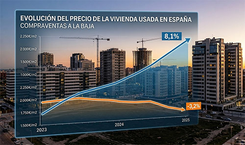 La vivienda ignora la caída de las compraventas y vuelve a encarecerse